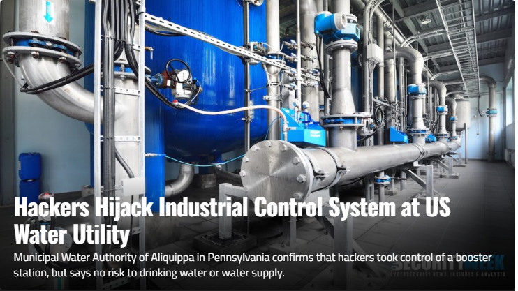 Hackers Hijack Industrial Control System at US Water Utility