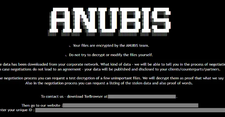 Anubis Ransomware criptografa e apaga arquivos, impossibilitando a recuperação mesmo após o pagamento